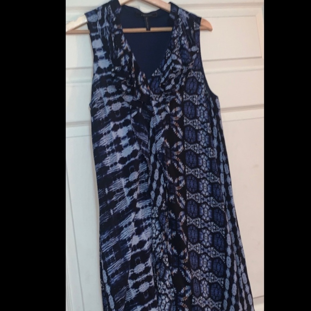 Blue floral summer dress